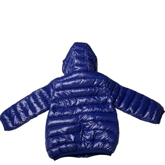 New Baby Down 3D Hooded Eared bear coat puffer 12-18 mths blue BNWT. - Picture 6 of 6